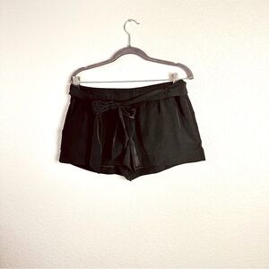 Dressy black shorts with a bow belt size 8